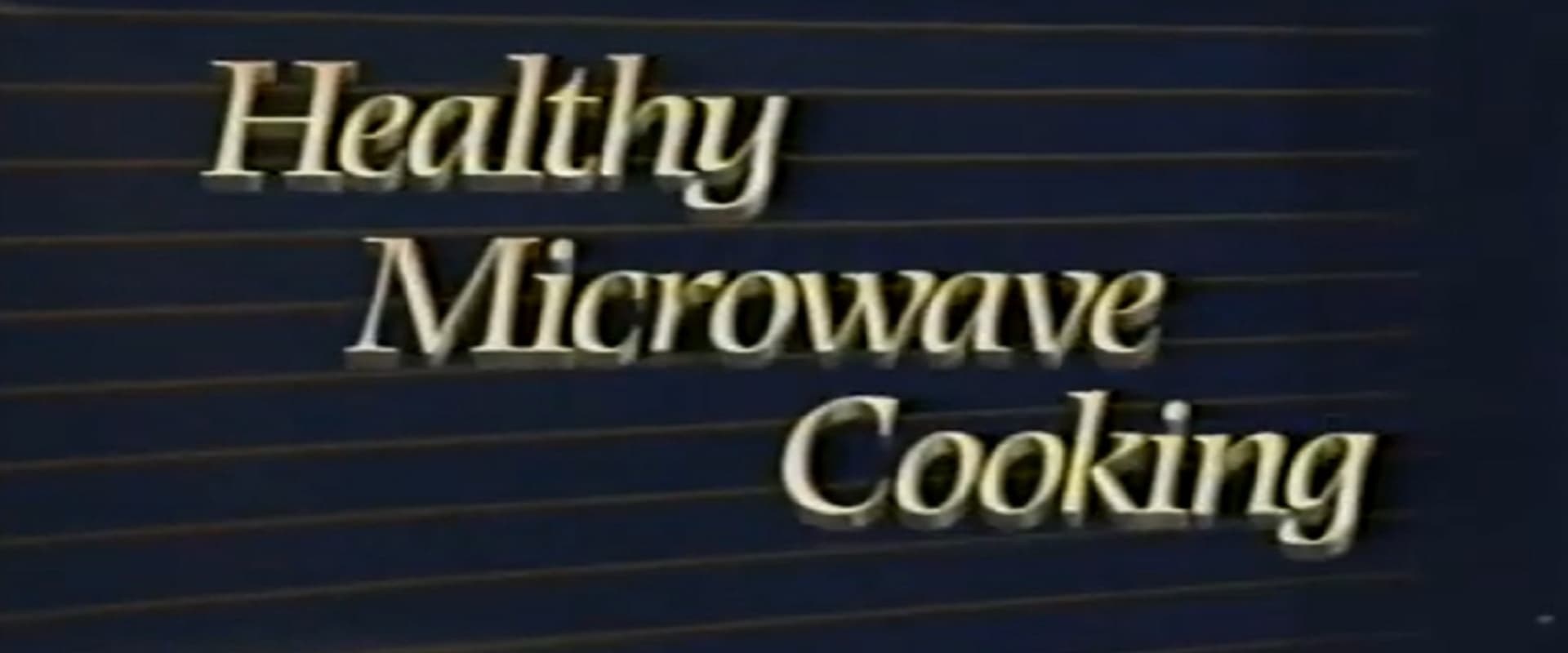 Healthy Microwave Cooking
